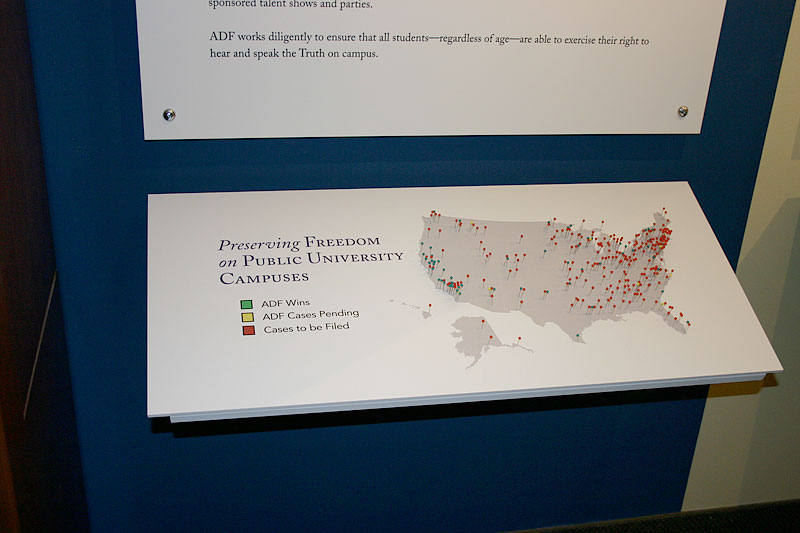 Exhibit design, detail