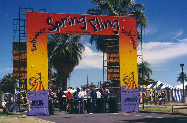Entrance facade design for Spring Fling carnival