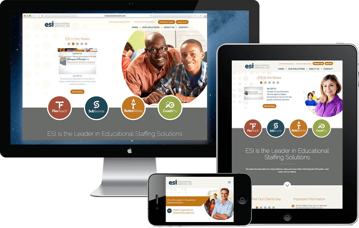 Educational Services website design Arizona