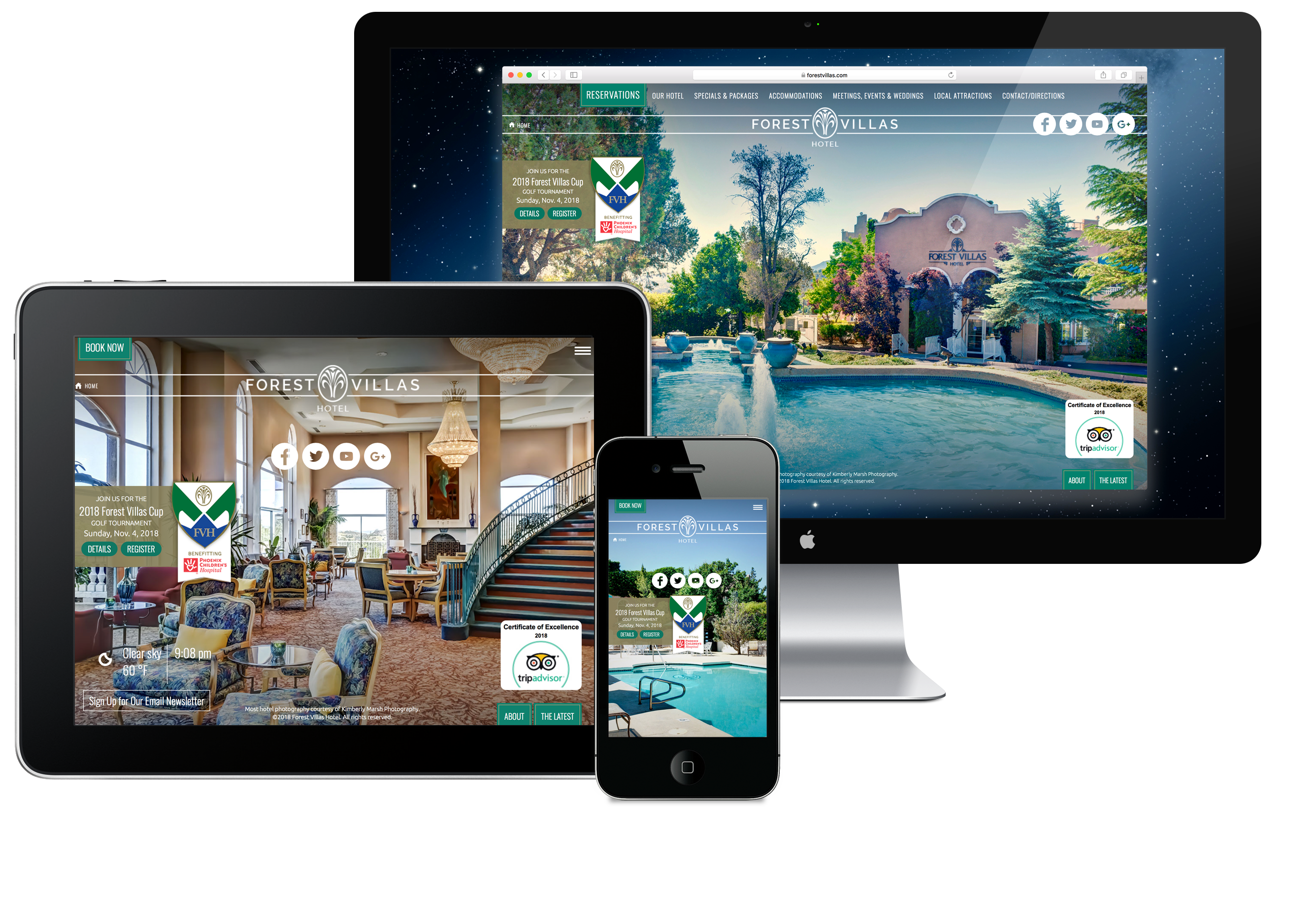 Forest Villas website design